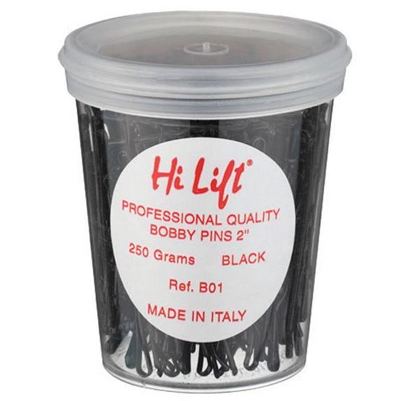 Picture of Hi Lift Bobby Pins Black 250g Tub